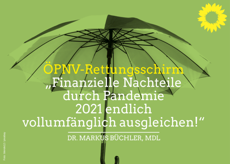 ÖPNV: Finanzielle Nachteile durch Pandemie 2021 endlich vollumfänglich ausgleichen!