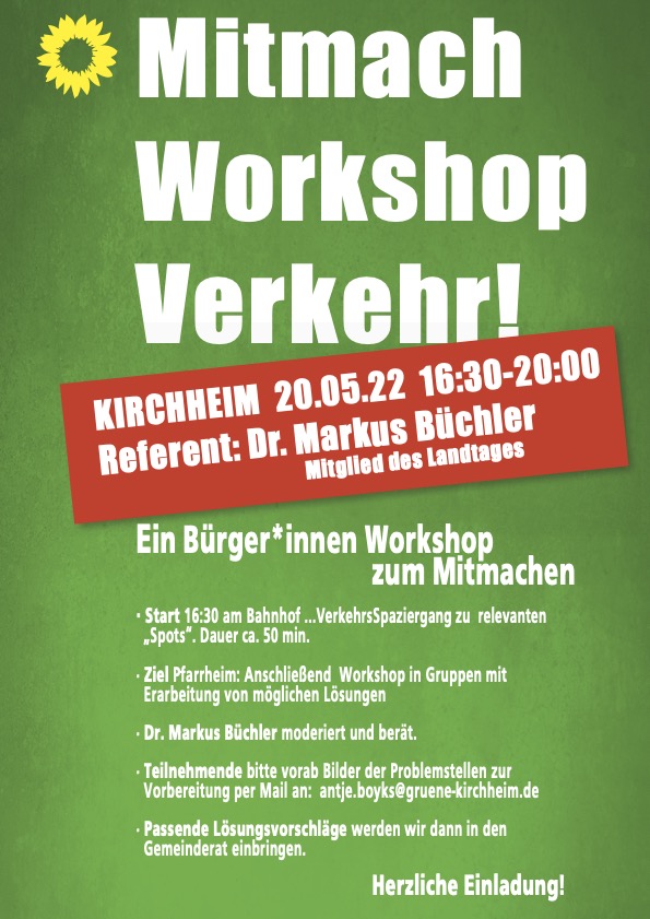 Kirchheim: Mitmach-Workshop Verkehr!