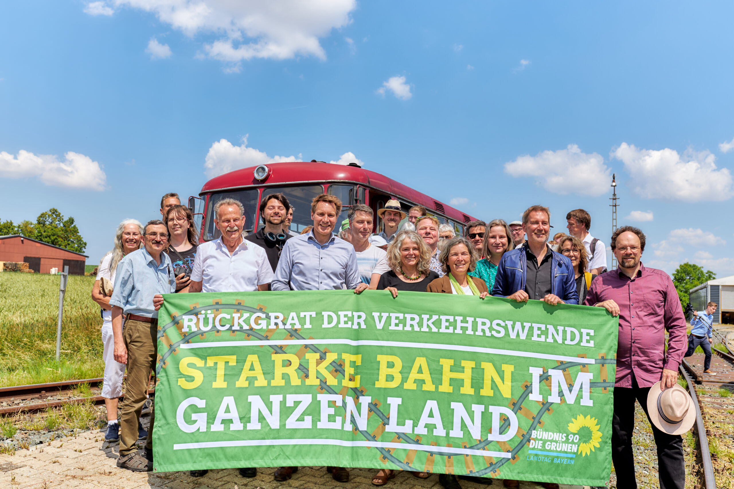 Grüne Sonderfahrt auf der Mainschleifenbahn Würzburg-Volkach 2023 Foto: Max Hirschberger