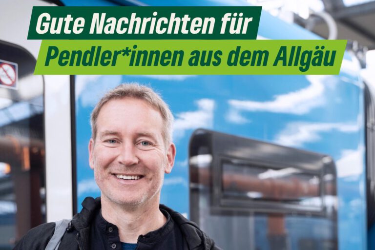 Nahverkehrszug Allgäu-München fährt weiter am Morgen