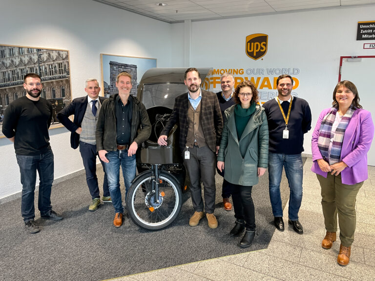 Innenstadt-Logistik im UPS-Verteilzentrum