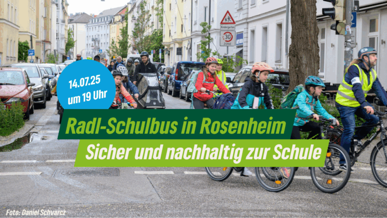 Radl-Schulbus in Rosenheim – sicher und nachhaltig zur Schule