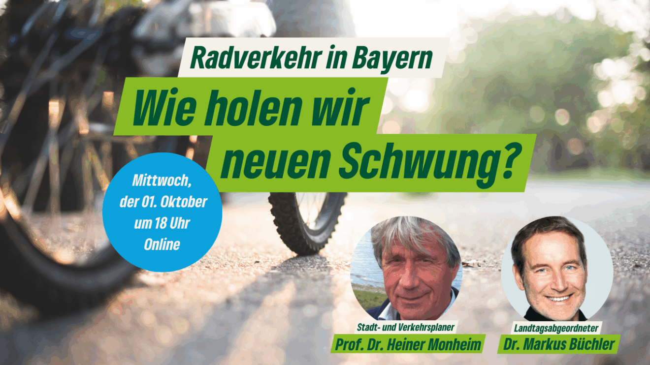 Webinar: Radverkehr in Bayern - wie holen wir neuen Schwung?