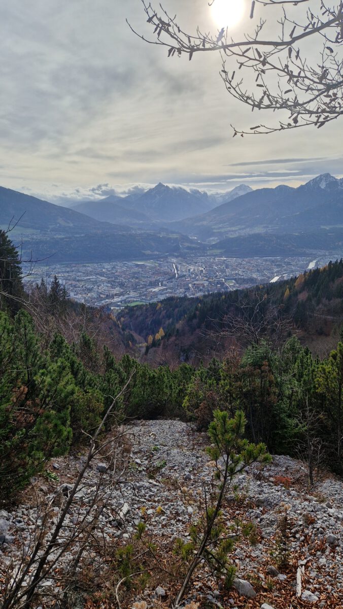 Auf dem Weg zur Rumer Alm oberhalb von Innsbruck