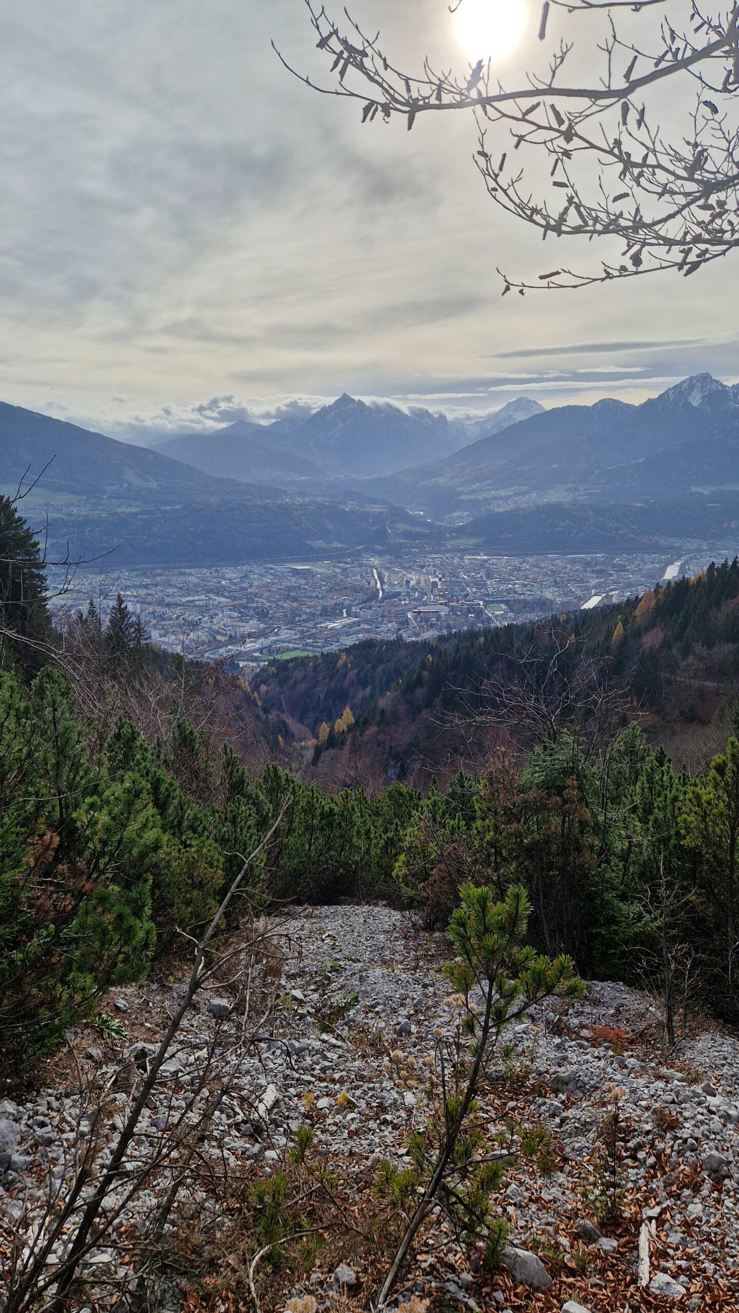 Auf dem Weg zur Rumer Alm oberhalb von Innsbruck