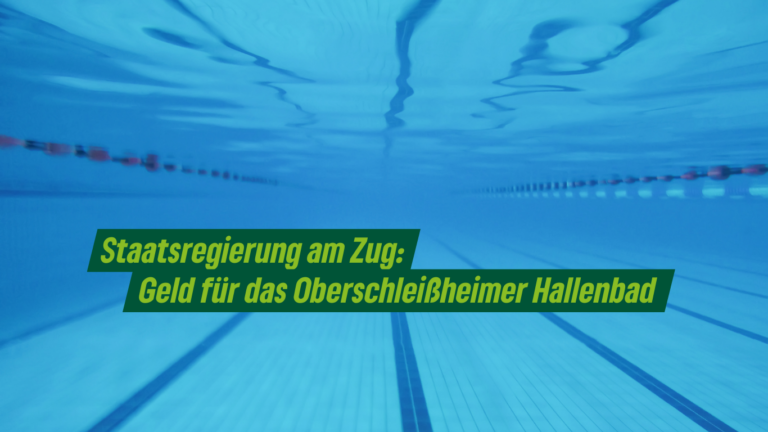 Grüne sehen Staatsregierung am Zug: Köhler und Dr. Büchler fordern Geld vom Freistaat für Oberschleißheimer Hallenbad