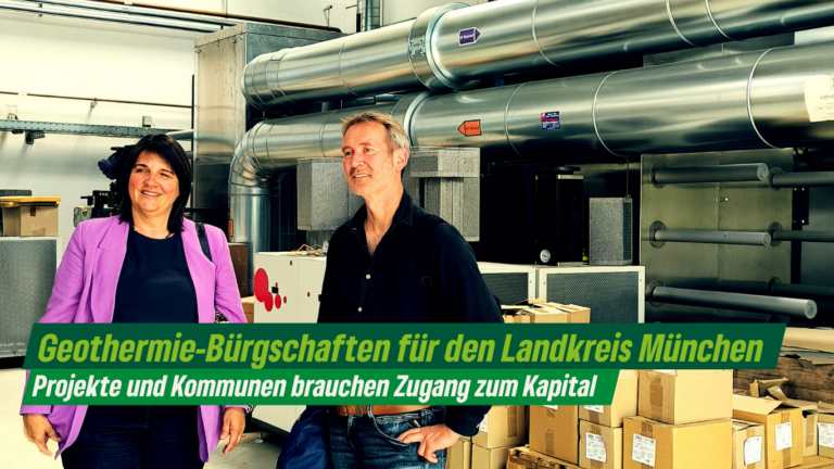 Geothermie-Bürgschaften für den Landkreis München