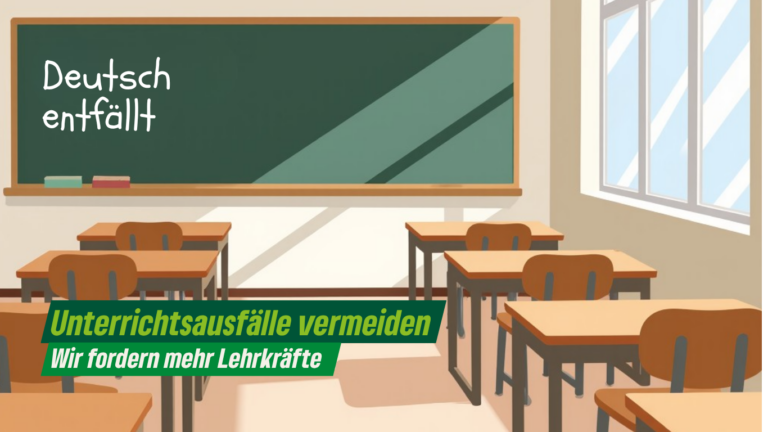 Unterrichtsausfälle vermeiden – Claudia Köhler und Dr. Markus Büchler fordern mehr Lehrkräfte 