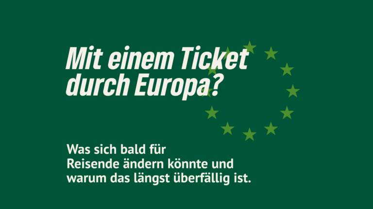 Mit einem Ticket durch Europa