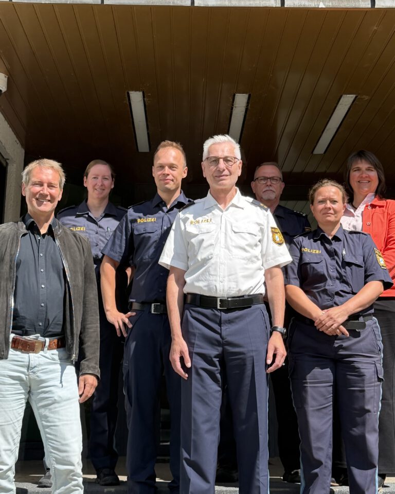 Wertvoller Austausch mit der Polizeiinspektion Oberschleißheim